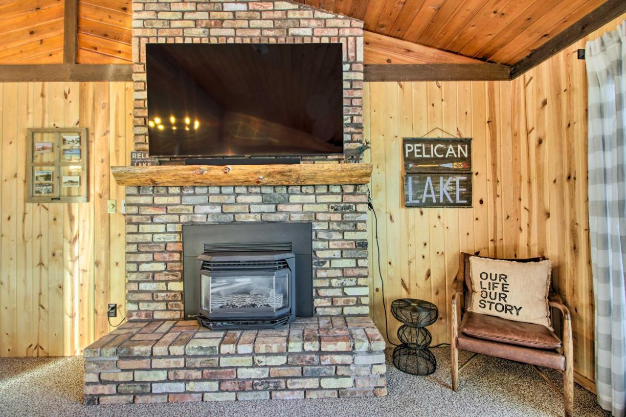 Pelican Lake Getaway On Stunning Peninsula! Pequot Lakes Eksteriør billede
